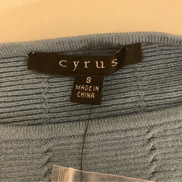 NWT Cyrus Small Long Sleeve Blue Sweater - Picture 4 of 12